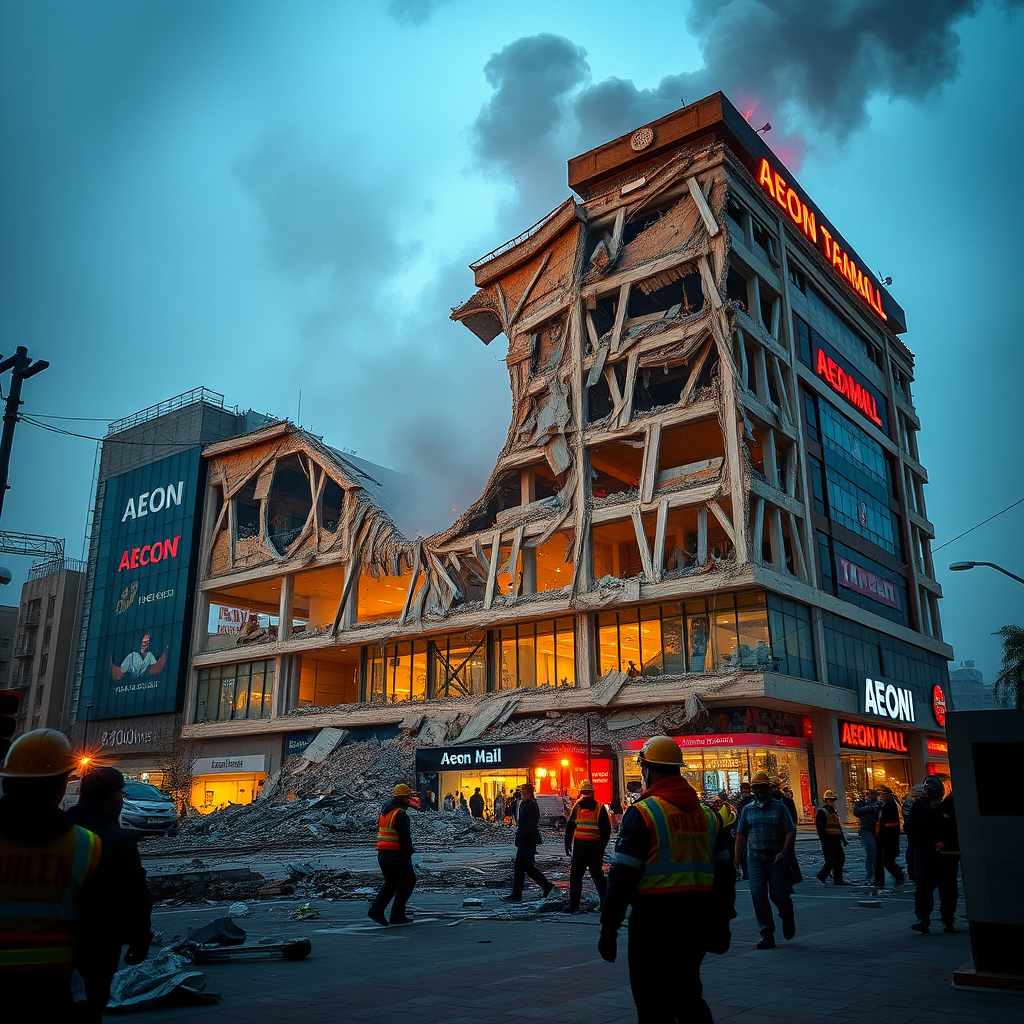 熊本地震後AEON MALL爆炸，瓦斯洩漏是兇手？