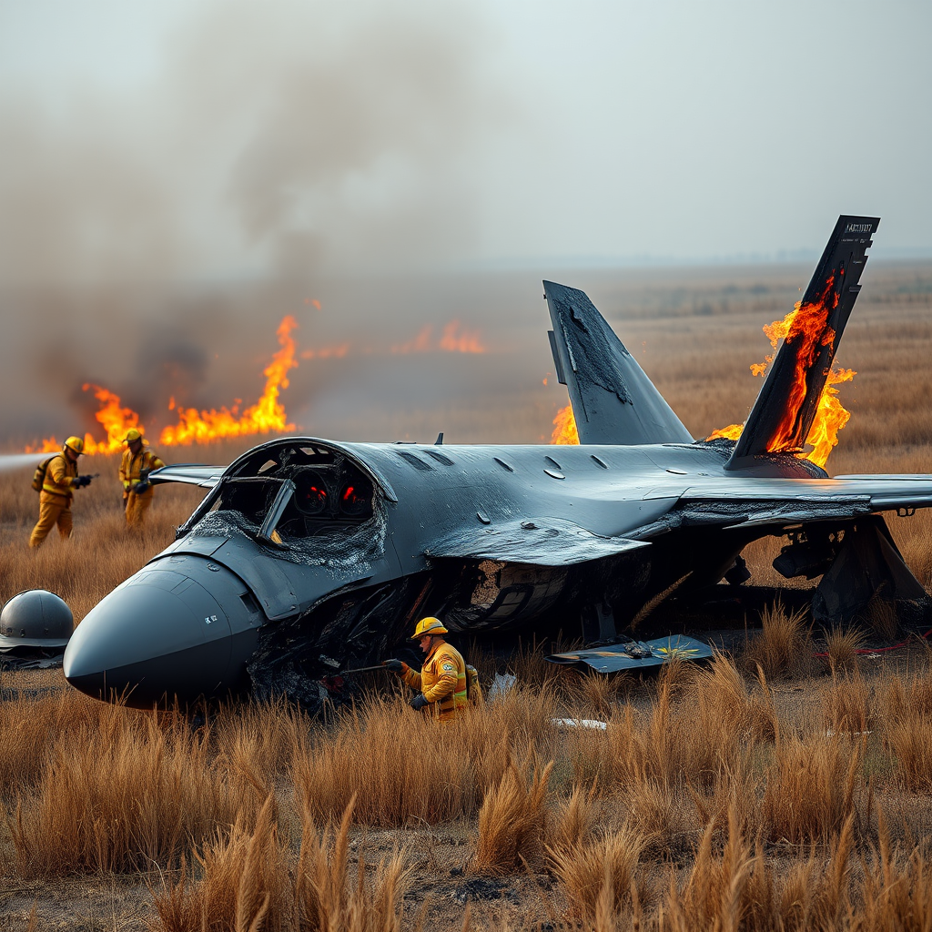 美F-35戰機聖地牙哥墜毀起火，飛行員驚險彈射逃生